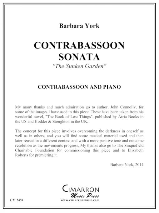 Contrabassoon Sonata: The Sunken Garden