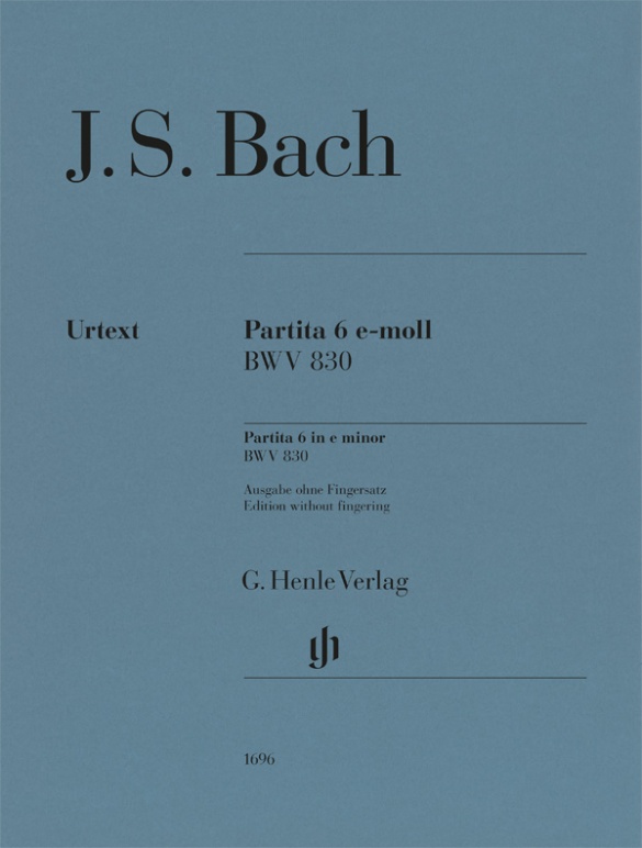 Partita no. 6 e minor, BWV.830 (Urtext Edition without fingering, paperbound)