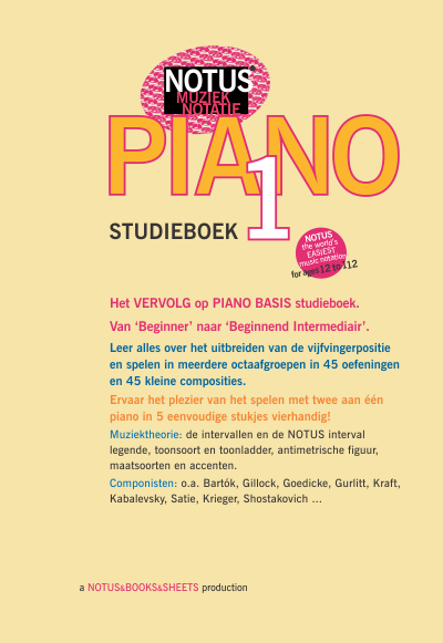 NOTUS Piano Studieboek - Vol.1