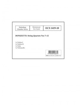 String Quartets, Nos.7-12 (Set of parts)