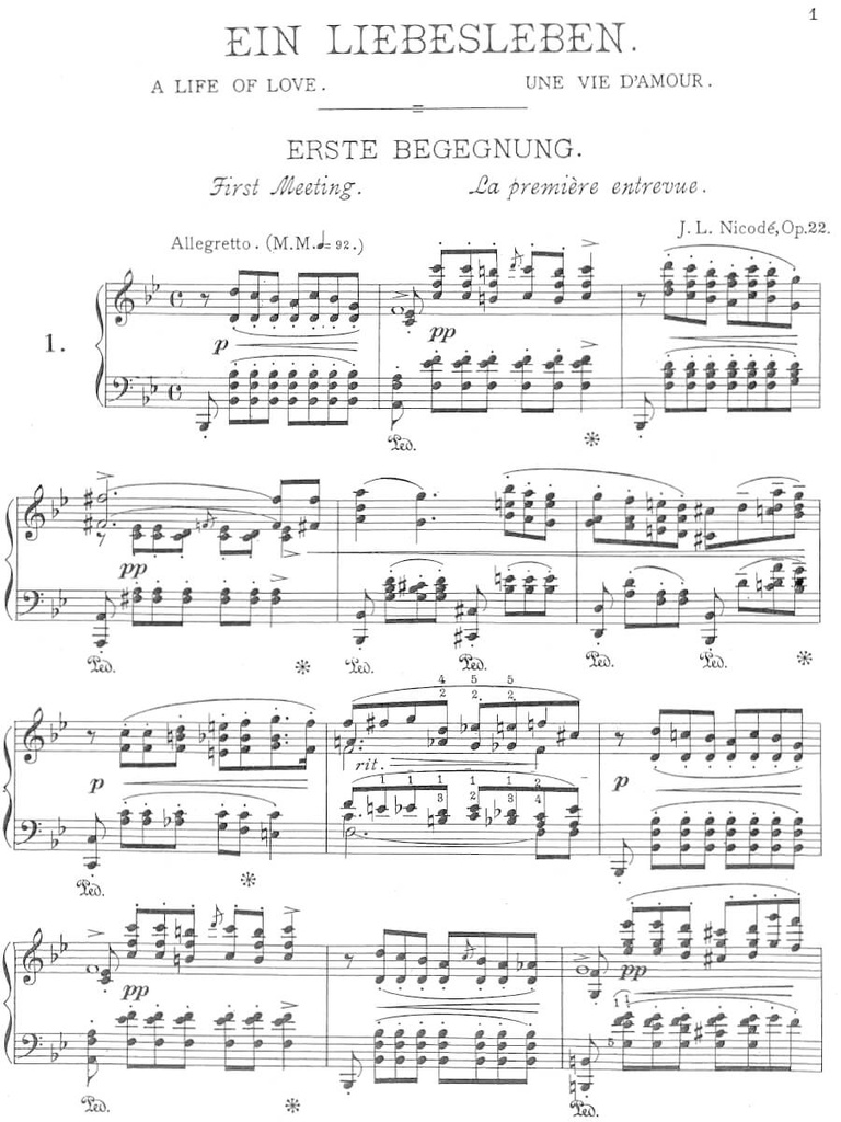 Ein Liebesleben, Op.22