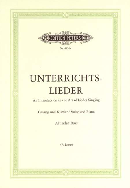 Unterrichtslieder (Alt oder Bass)