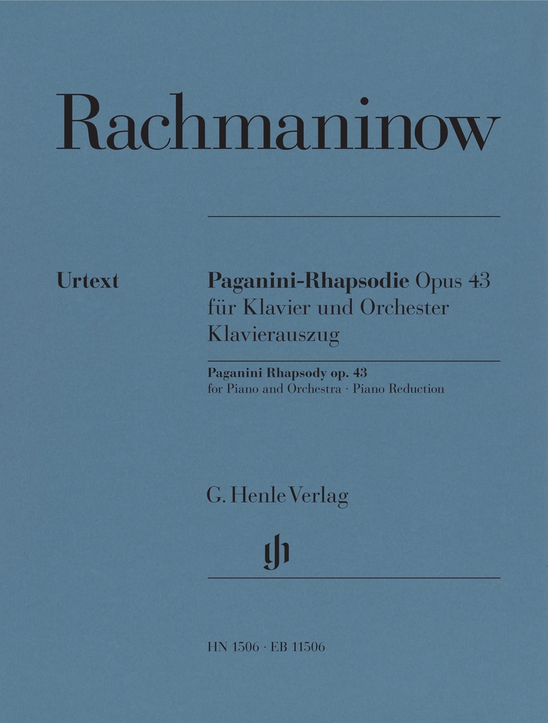 Paganini Rhapsody, Op.43 (Piano reduction)