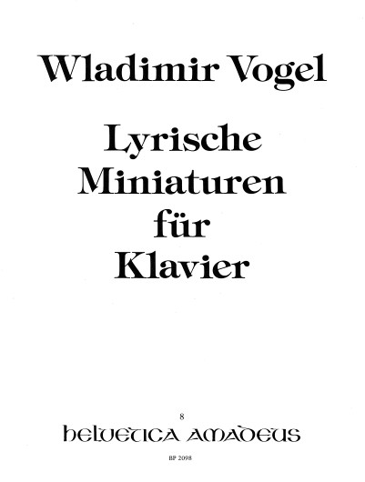 Lyrische Miniaturen für Klavier