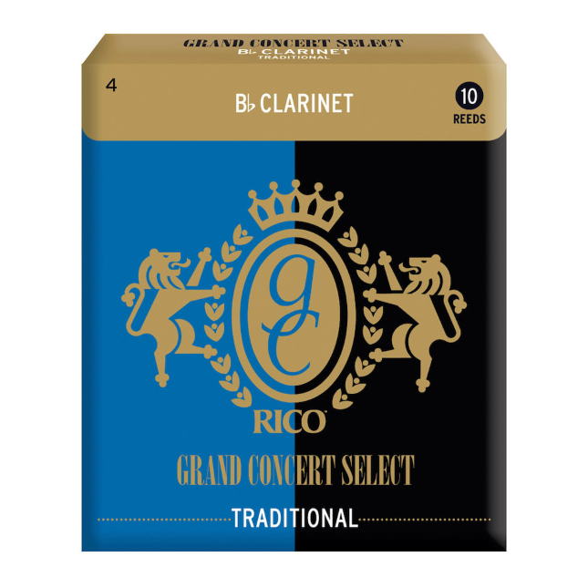 Rieten 4 Rico Grand Concert Select Traditional Bb Klarinet (10-Pack)