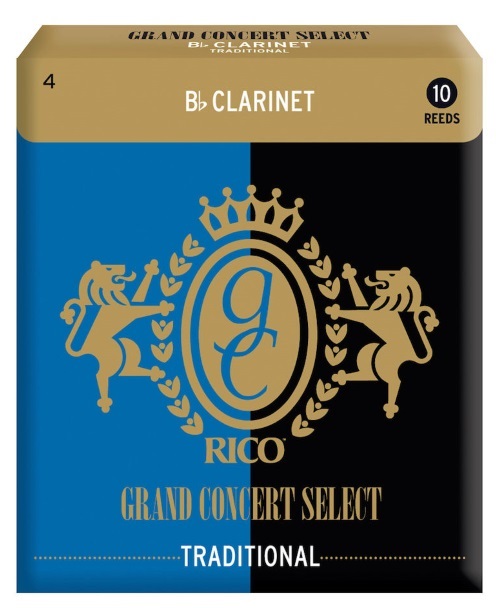 Rieten 4,5 Rico Grand Concert Select Traditional Bb Klarinet (10-Pack)