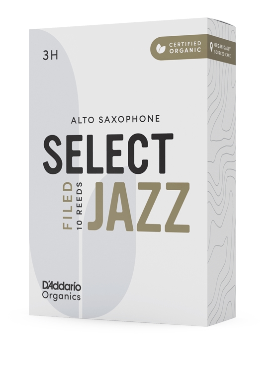 Rieten 3 Hard Organic Select Jazz Filed Altsaxofoon (10-Pack)