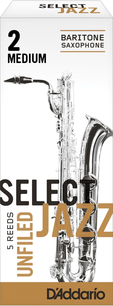 Rieten 2 Medium Organic Select Jazz Unfiled Baritonsaxofoon (5-Pack)