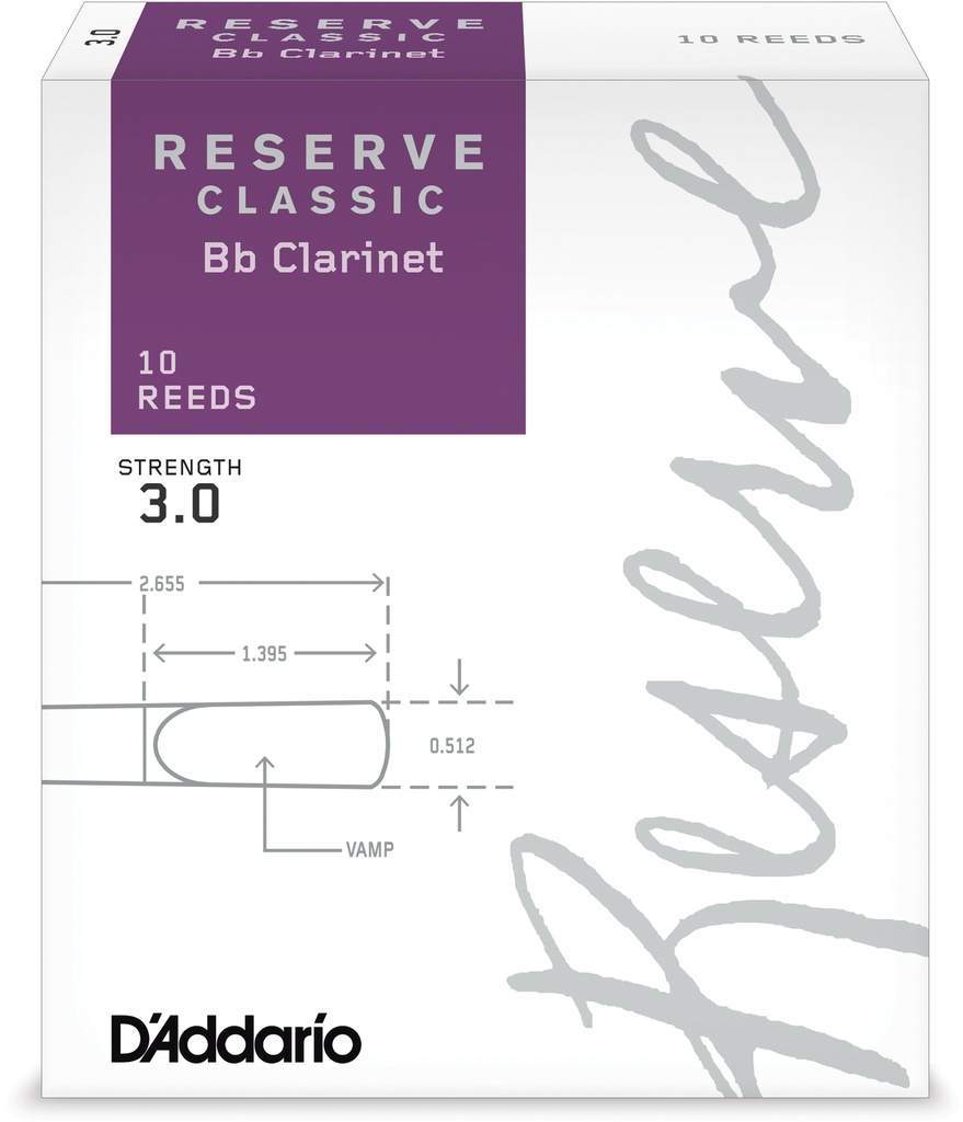 Rieten 3 Organic Reserve Classic Bb Klarinet (10-Pack)