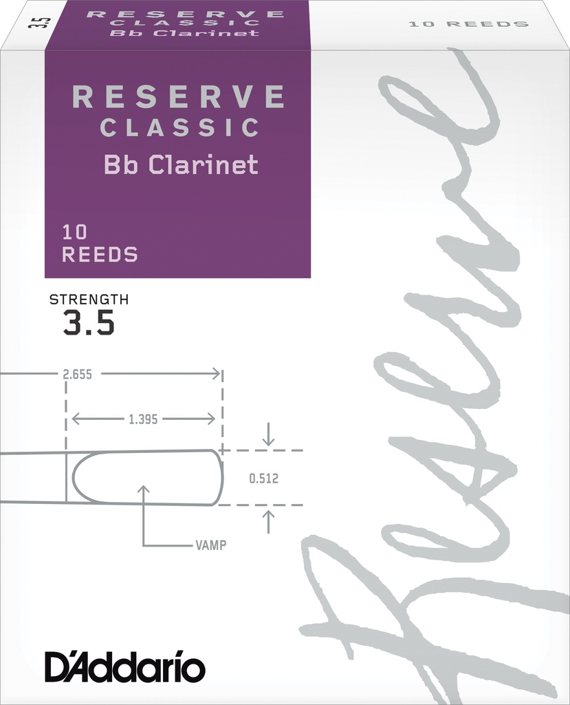 Rieten 3,5 Organic Reserve Classic Bb Klarinet (10-Pack)