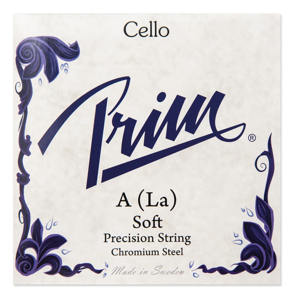 La-snaar Prim voor Cello (Low tension, chromium steel)