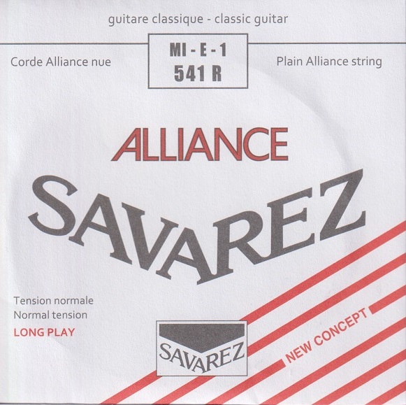 Mi-snaar (1) Savarez Alliance Gitaar (Medium tension)