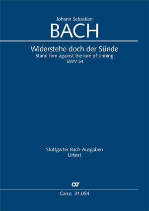 Widerstehe doch der Sünde, BWV 54 (Full score)