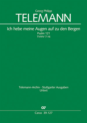 Ich hebe meine Augen auf zu den Bergen, Psalm 121, TVWV 7:16 (Vocal score)