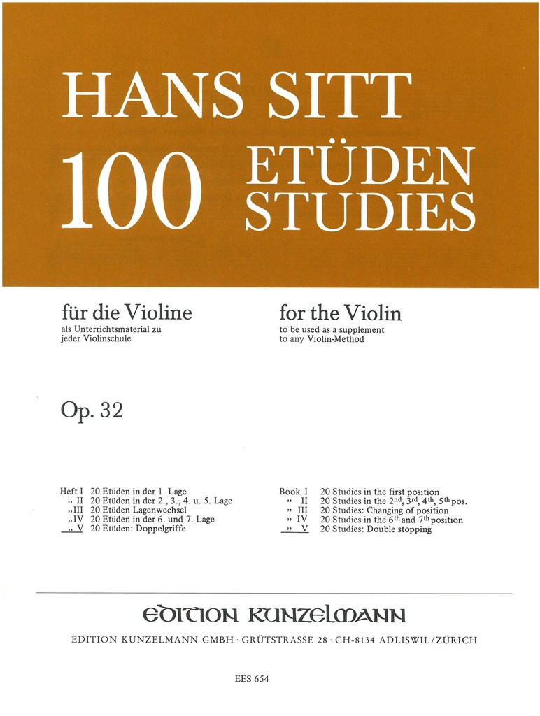 100 Etuden, Op.32 - Band 5 (Doppelgriffe)
