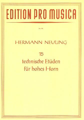 15 Technische Etüden für Hohes Horn