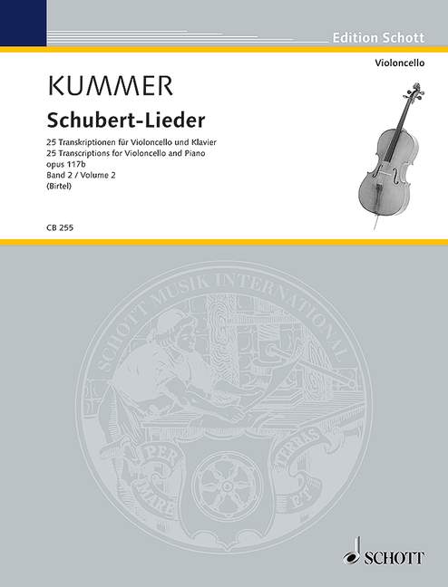 Schubert-Lieder - Vol.2 (25 Transcriptions for Cello and Piano)