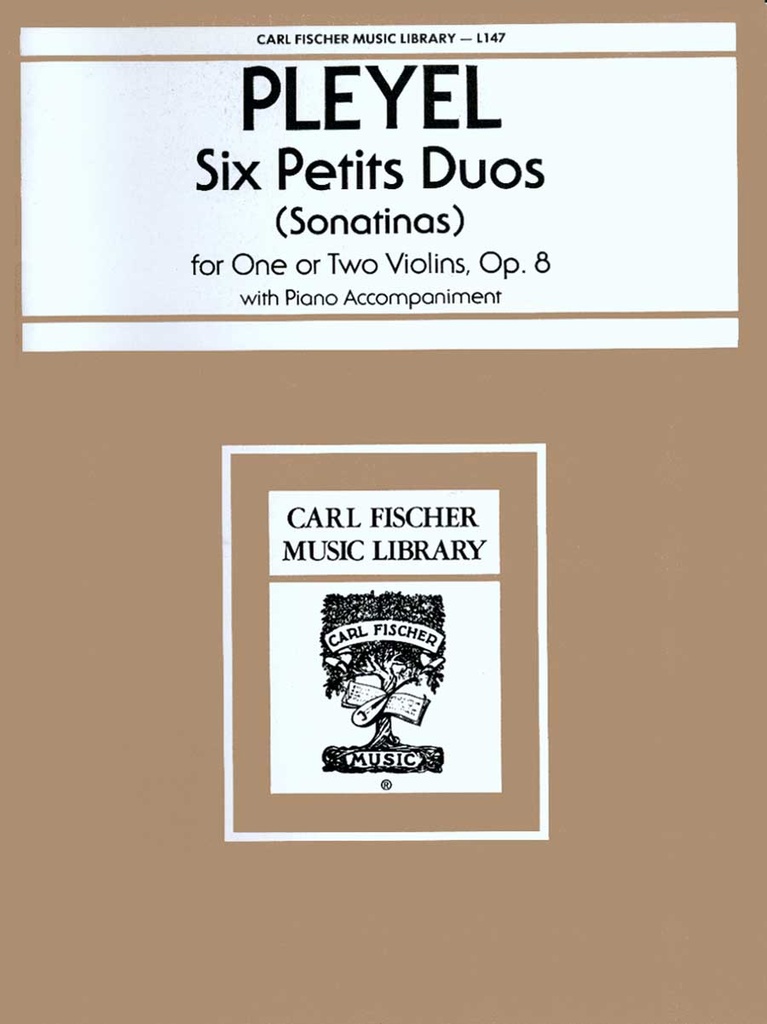 6 Petits duos for 1 or 2 violins, Op.8