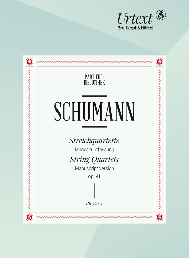 String quartets, Op.41 Nos.1-3 (Study score)