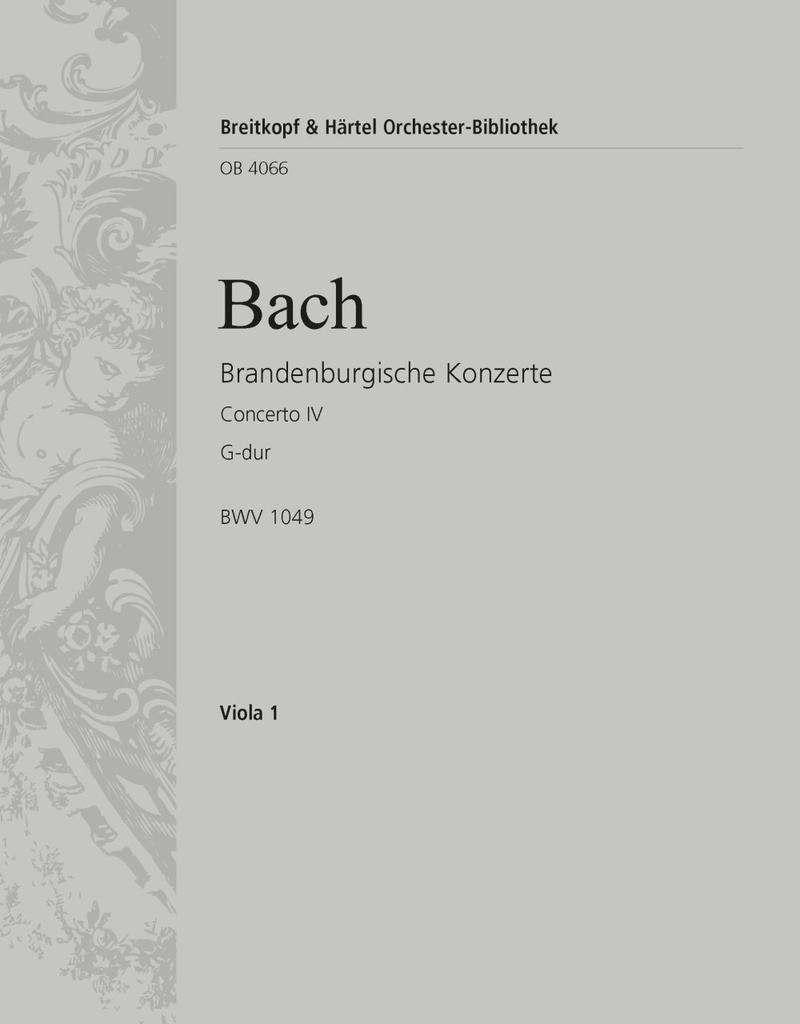 Brandenburg Concerto No.4 in G major, BWV.1049 (Viola)