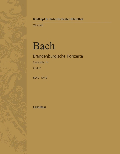 Brandenburg Concerto No.4 in G major, BWV.1049 (Continuo)