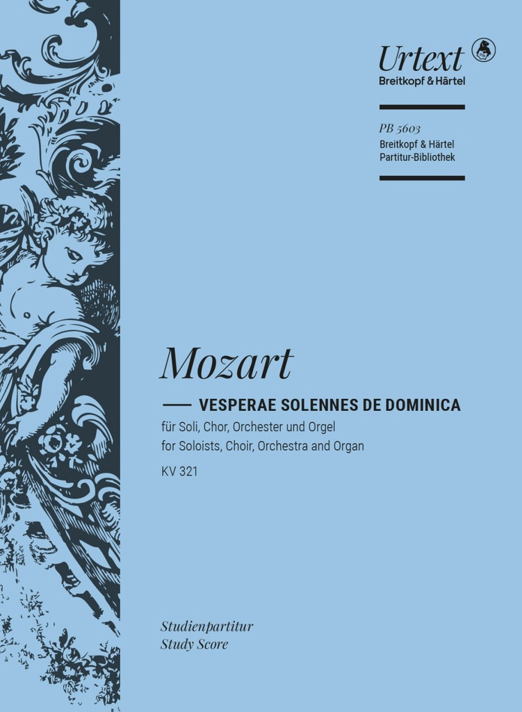 Vesperae solennes de Dominica, KV.321 (Study score)