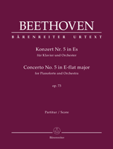 Concerto for Pianoforte and Orchestra No.5 E-flat major, Op.73 (Full score)
