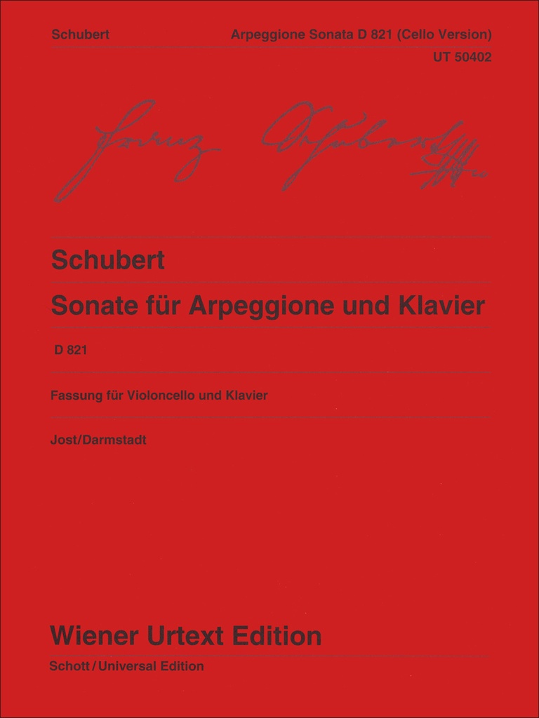 Sonate für Arpeggione und Klavier, D.821 (Fassung für Violoncello)