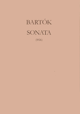 Sonata for Piano (Clothbound, Facsimile)