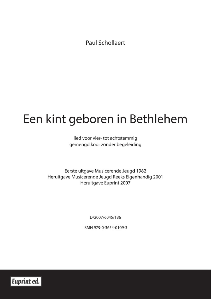 Een Kint geboren in Bethlehem