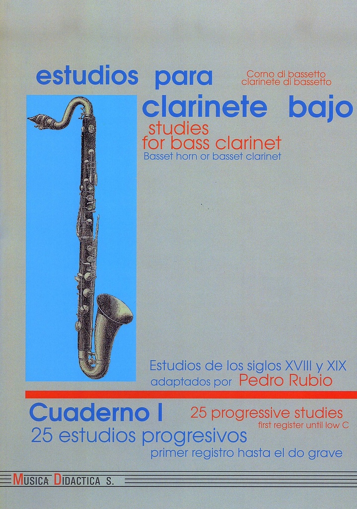 Studies for Bass Clarinet - Vol.1 (25 Progressive studies)