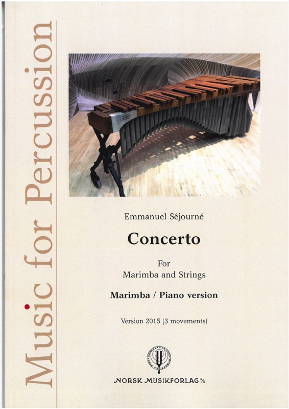 Concerto for Marimba & Strings (2015)  (Piano reduction)