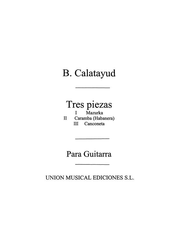 3 Piezas para guitarra (Mazurka, Caramba