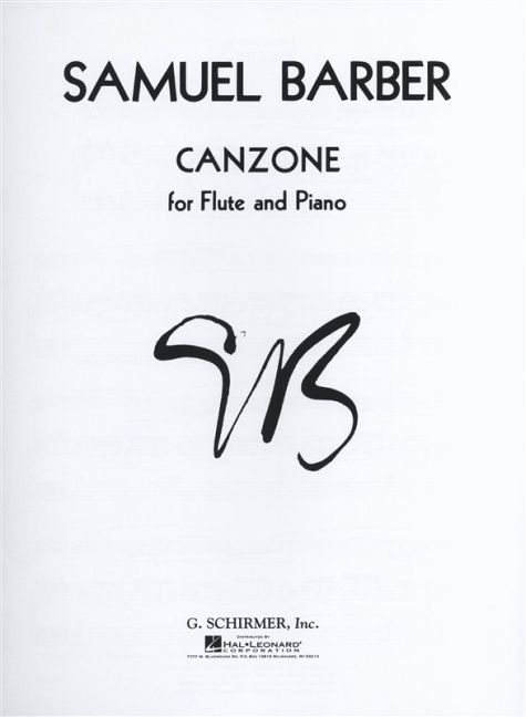 Canzone for Flute and Piano