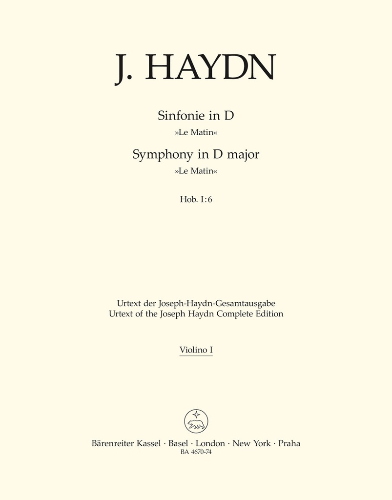 Symphony No.6, Hob.I:6  (Violin 1)