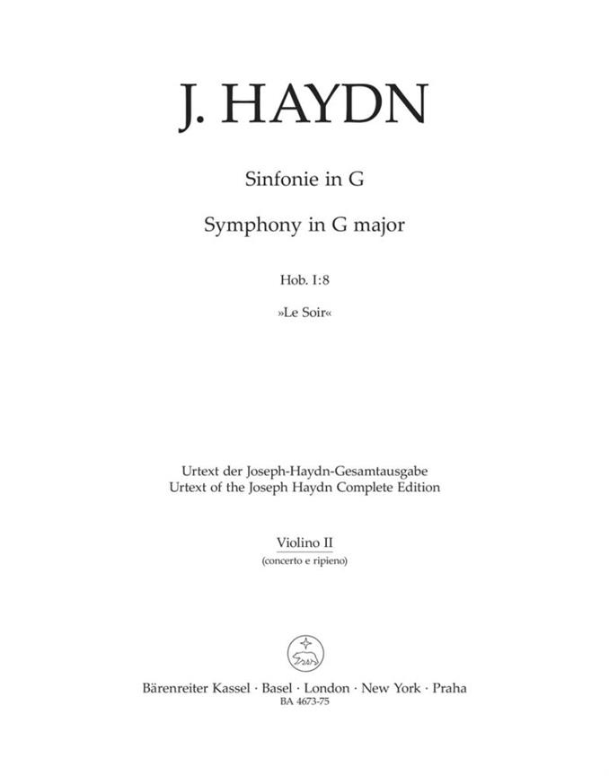 Symphony No.8, Hob.I:8  (Violin 2)