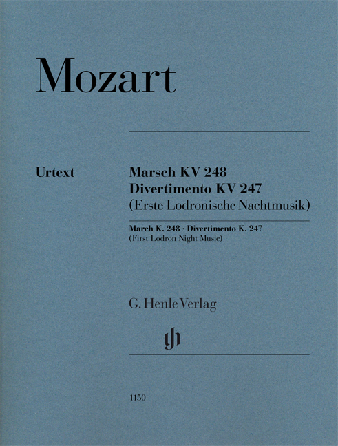 March, KV.248 & Divertimento, KV.247 (First Lodron Night Music) (Set of parts)