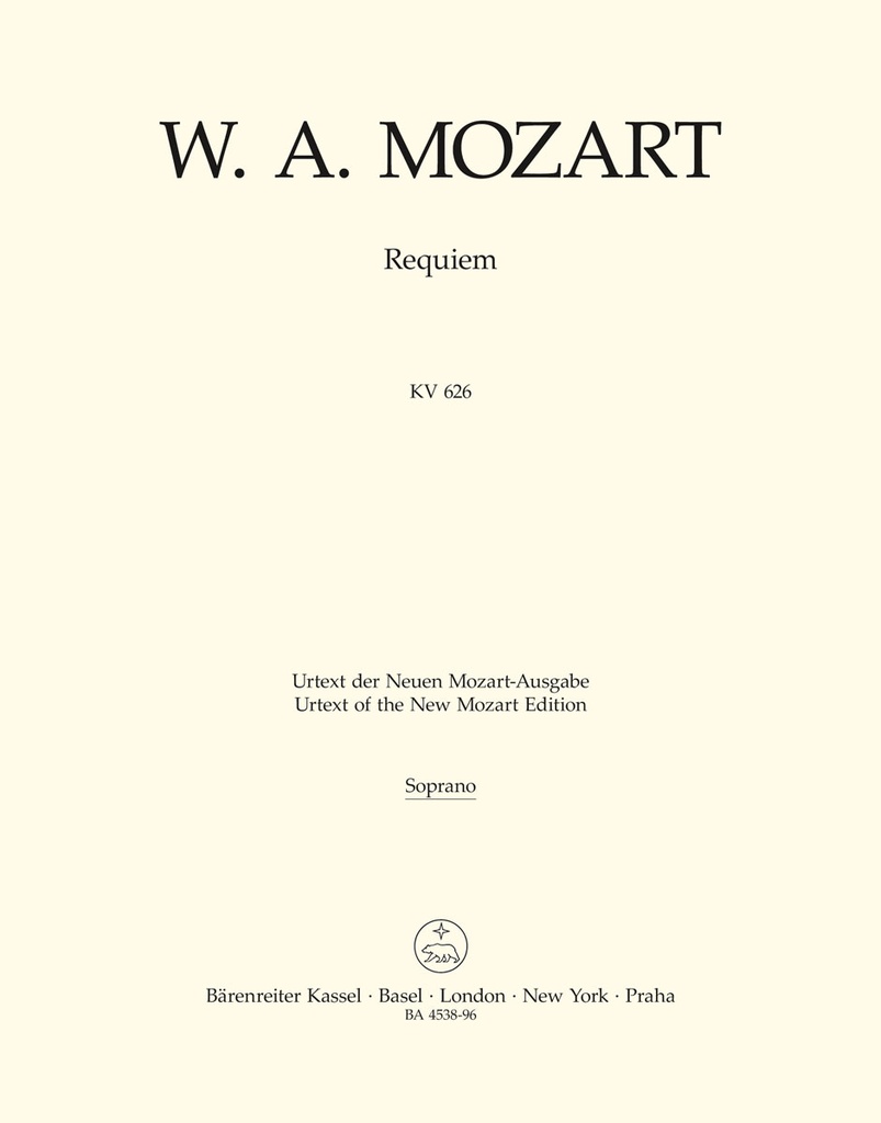 Requiem, KV.626 (Soprano part)