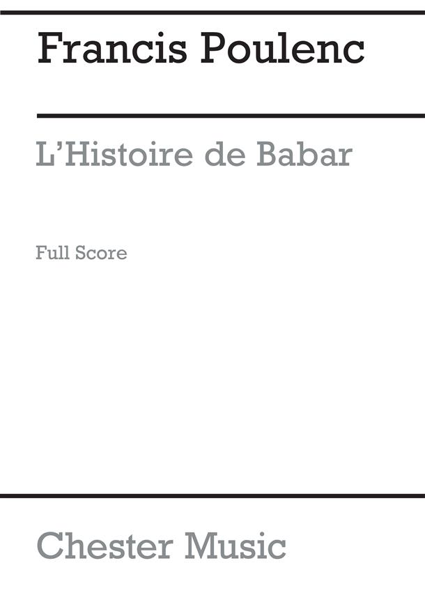 L'Histoire de Babar (Full score)