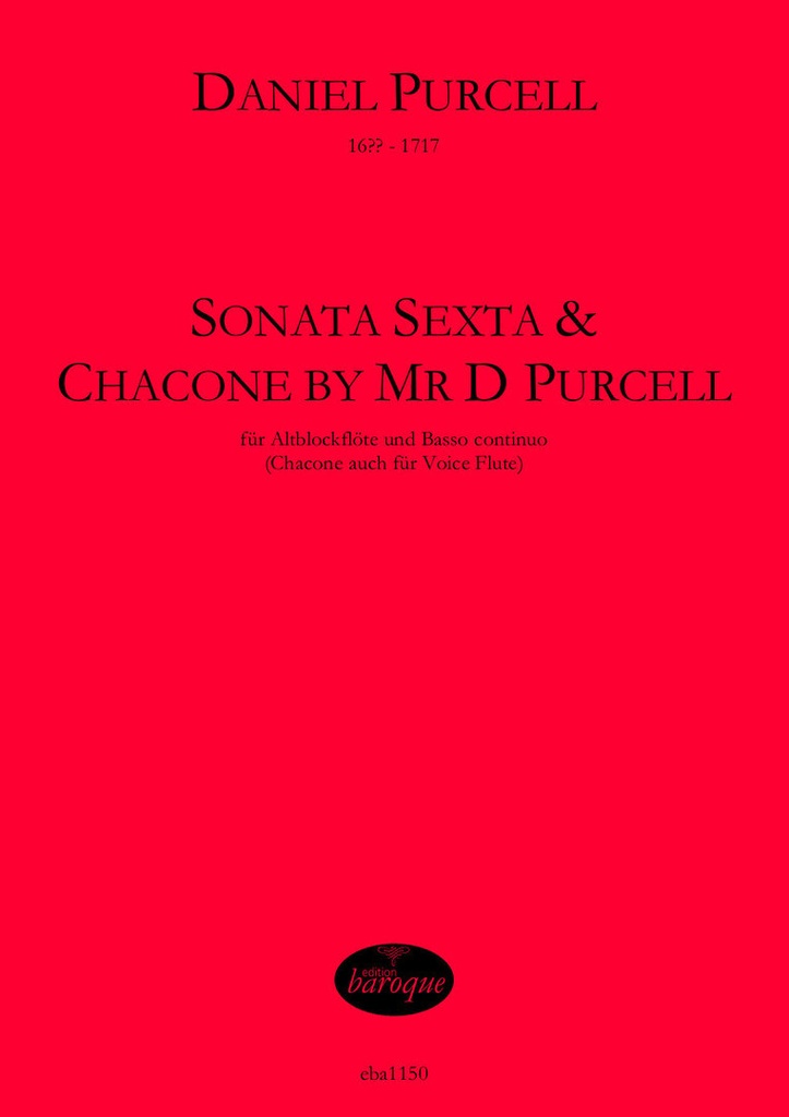 Sonata Sesta (in a-Moll) und Chaconne