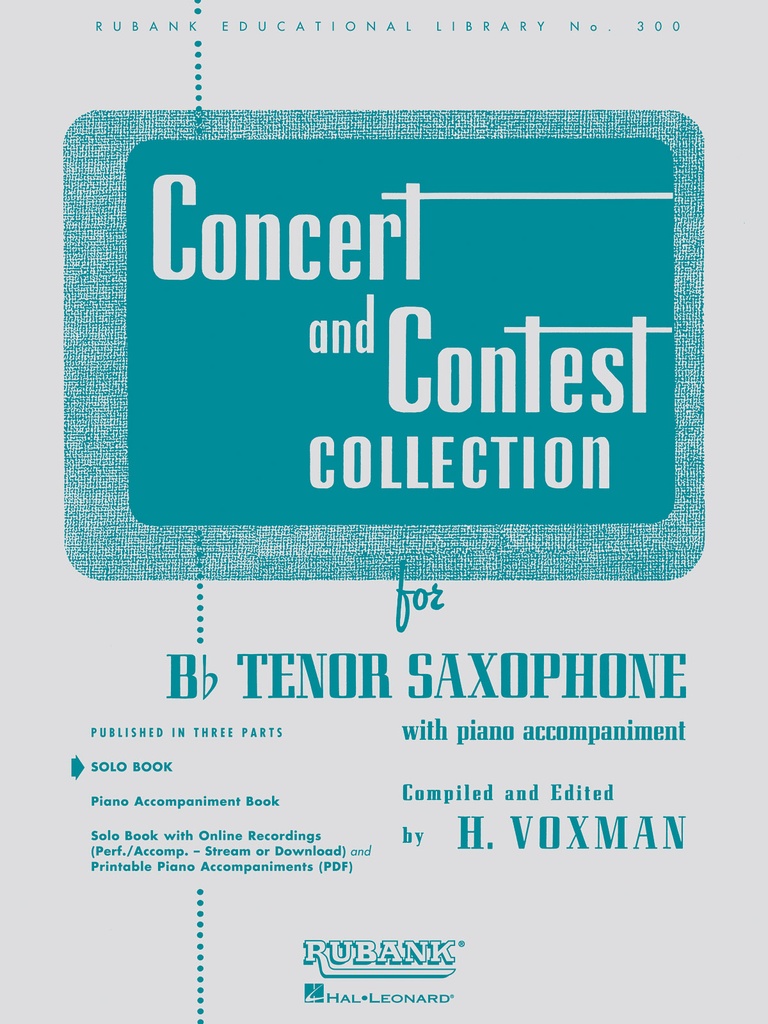 Concert and Contest Collection (Tenor saxophone solo part)