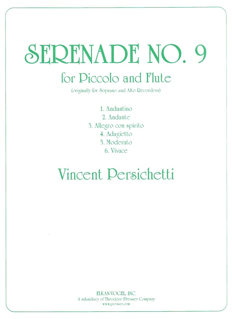 Serenade No. 9, Op. 71