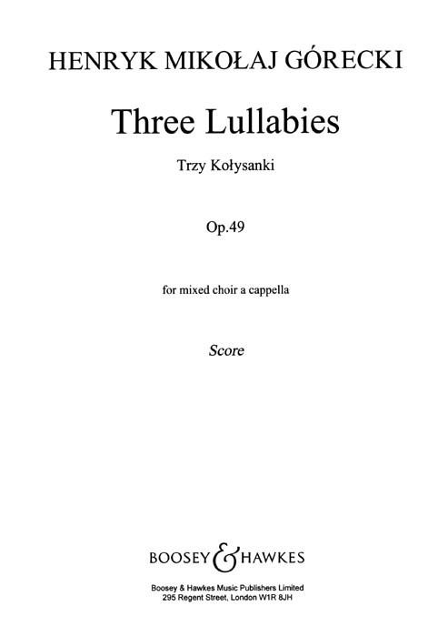 Three Lullabies, Op.49