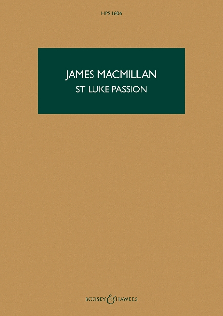 St Luke Passion (Study score)