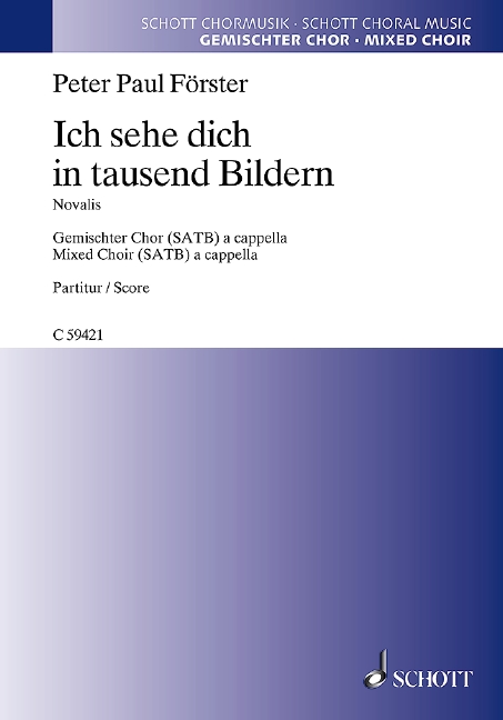 Ich sehe dich in tausend Bildern (Choral score)