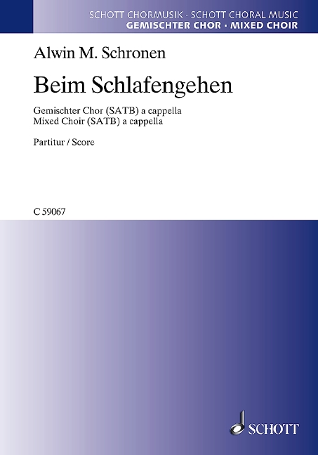 Beim Schlafengehen (Choral score)