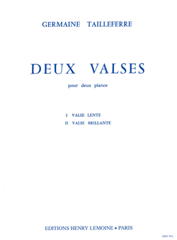 2 Valses pour Deux Pianos