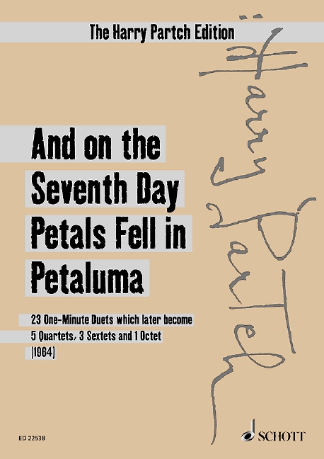 And on the Seventh Day Petals fell in Petaluma (Version 1964 - Study score)