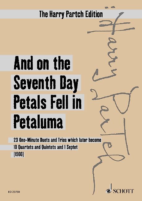 And on the Seventh Day Petals Fell in Petaluma (Version 1966 - (Study score)