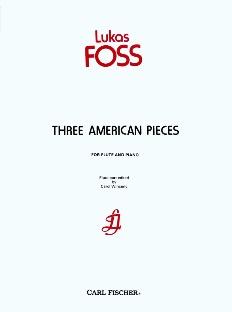 3 American pieces for flute and piano